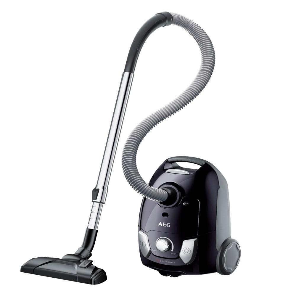 AEG Staubsauger mit Beutel Schwarz Schwarz Single, Schwarz Single