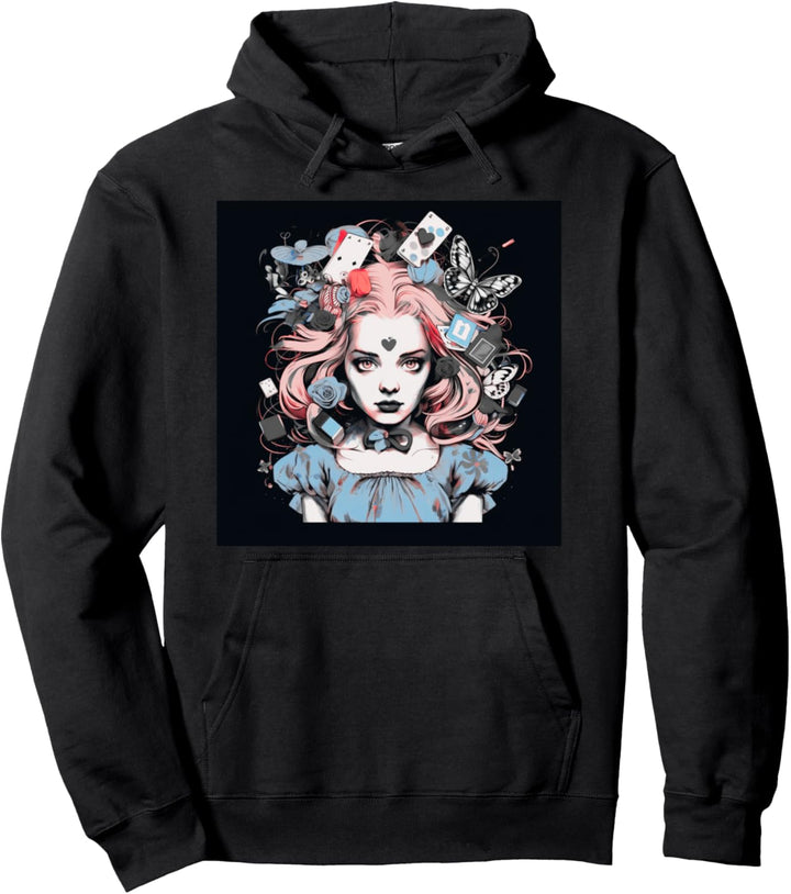 Alice T Wonderland Pop Surrealism Fiction Kleidung Punk T Pullover Hoodie