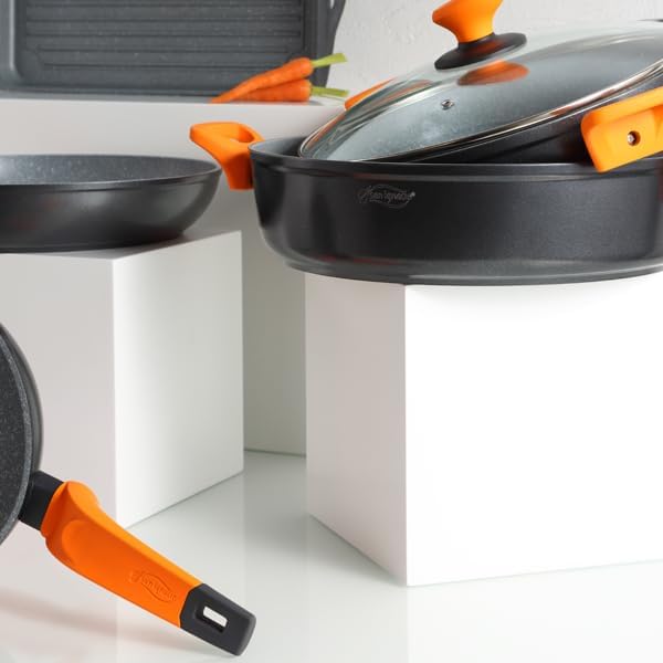 San Ignacio Origin - 43 cm Grillplatte - Hergestellt in geschmiedetem Aluminium - Schwarzes Innenqua