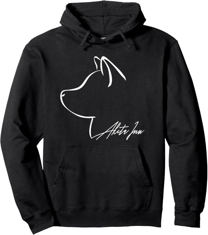 Wilsigns Akita Inu im Profil Hund Geschenk Hunde Pullover Hoodie