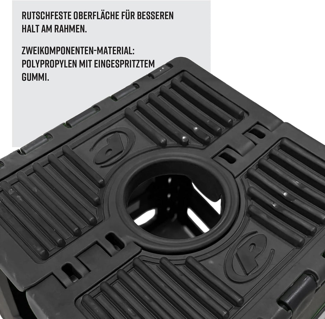 Polisport Ständer faltbar schwarz 8981500007, Schwarz