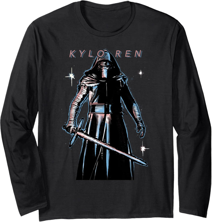 Star Wars The Force Awakens Kylo Ren Portrait Langarmshirt