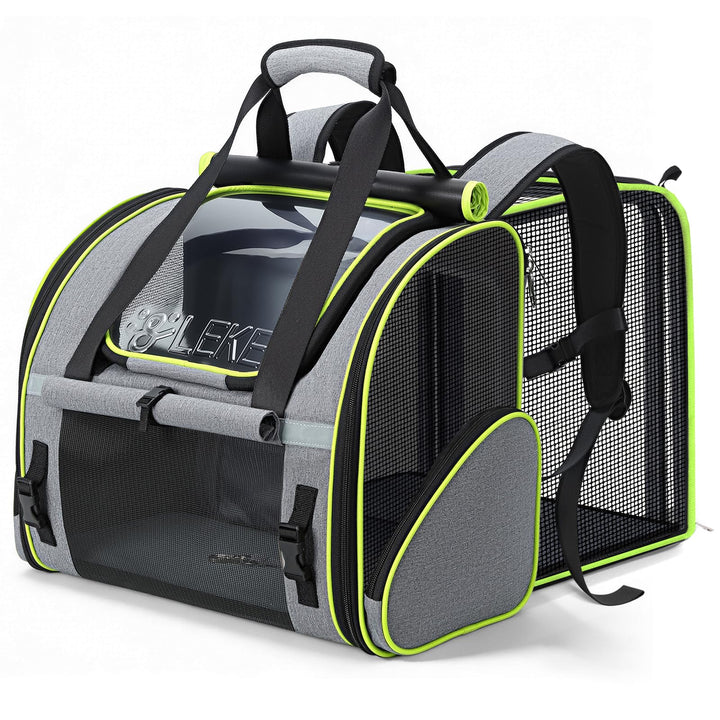 Lekesky Katzenrucksack Bubble Haustier Rucksack mit Netzfenster, Hunderucksack Erweiterbar Tragbare