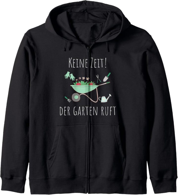 Lustiges Design "Der Garten ruft" für Hobbygärtner Gärtner Kapuzenjacke