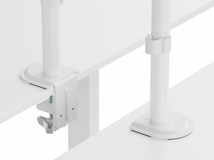 Equip 650167 17"-32" Gelenk-Tischhalterung für Dual-Monitore, weiss