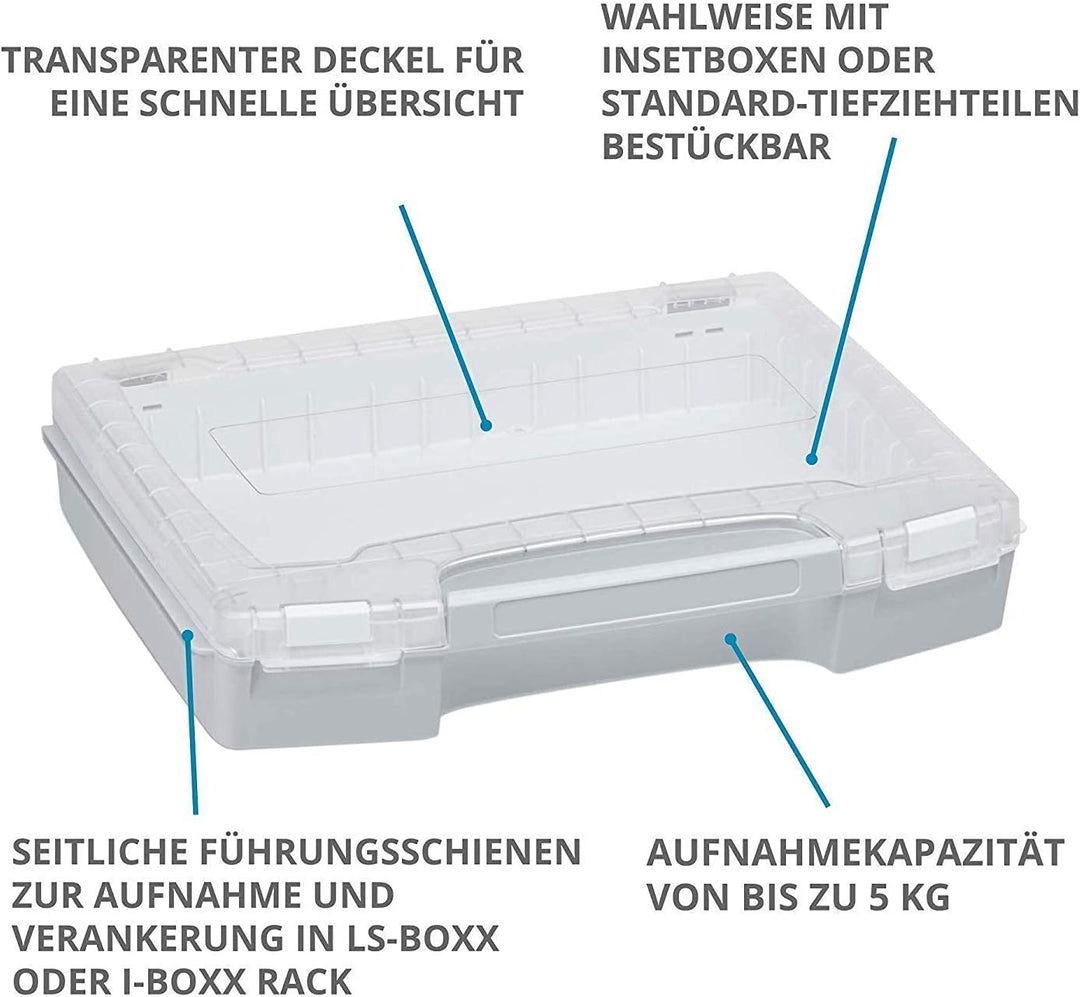 L-BOXX Sortimo LS-BOXX 306 grau Werkzeugkoffer Set | inklusiv 2x i-BOXX leer | Transportsystem Werkz