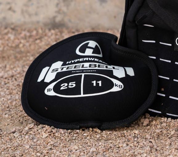 HYPERWEAR SteelBell Slam Ball mit Stahlfüllung, extrem haltbar, Neopren 50lb, 50lb
