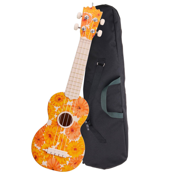 Classic Cantabile BeachBuddy "Beachflower" Sopran Ukulele aus ABS Material (Uke, Hawaii Gitarre, PVC