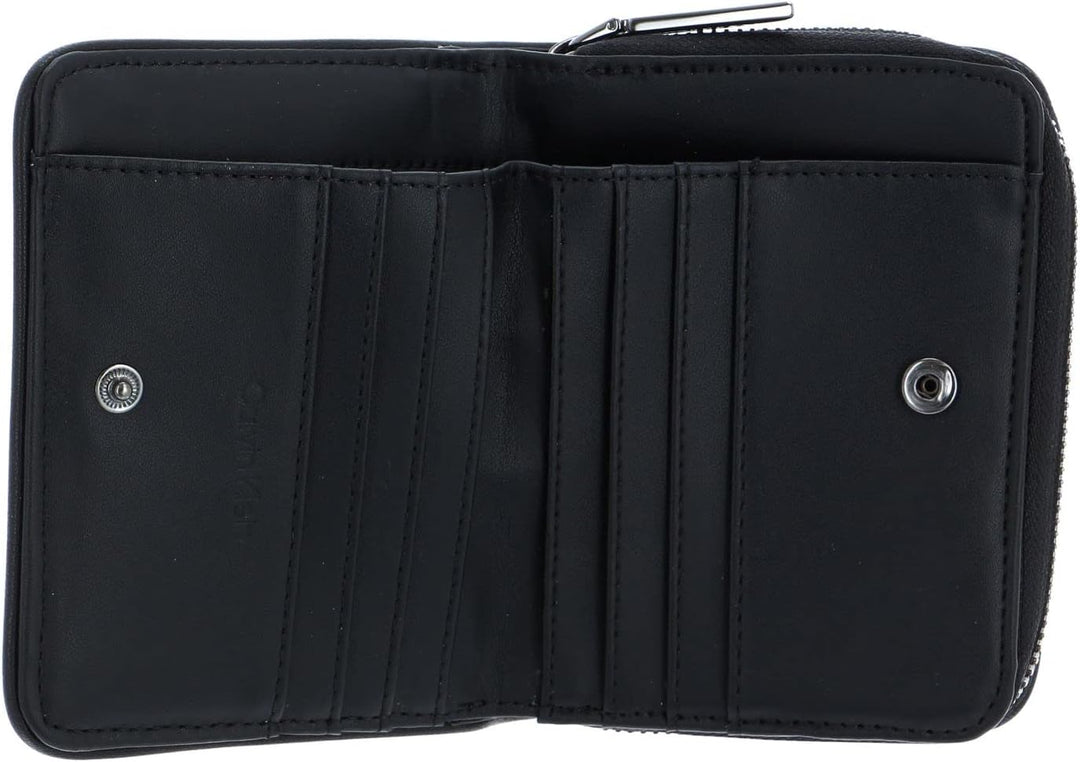 Calvin Klein Re-Lock Quilt Zip Around Wallet CK Black