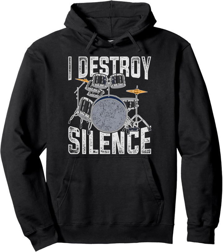 Drummer Musikinstrument Geschenk Lustiges Schlagzeug Pullover Hoodie