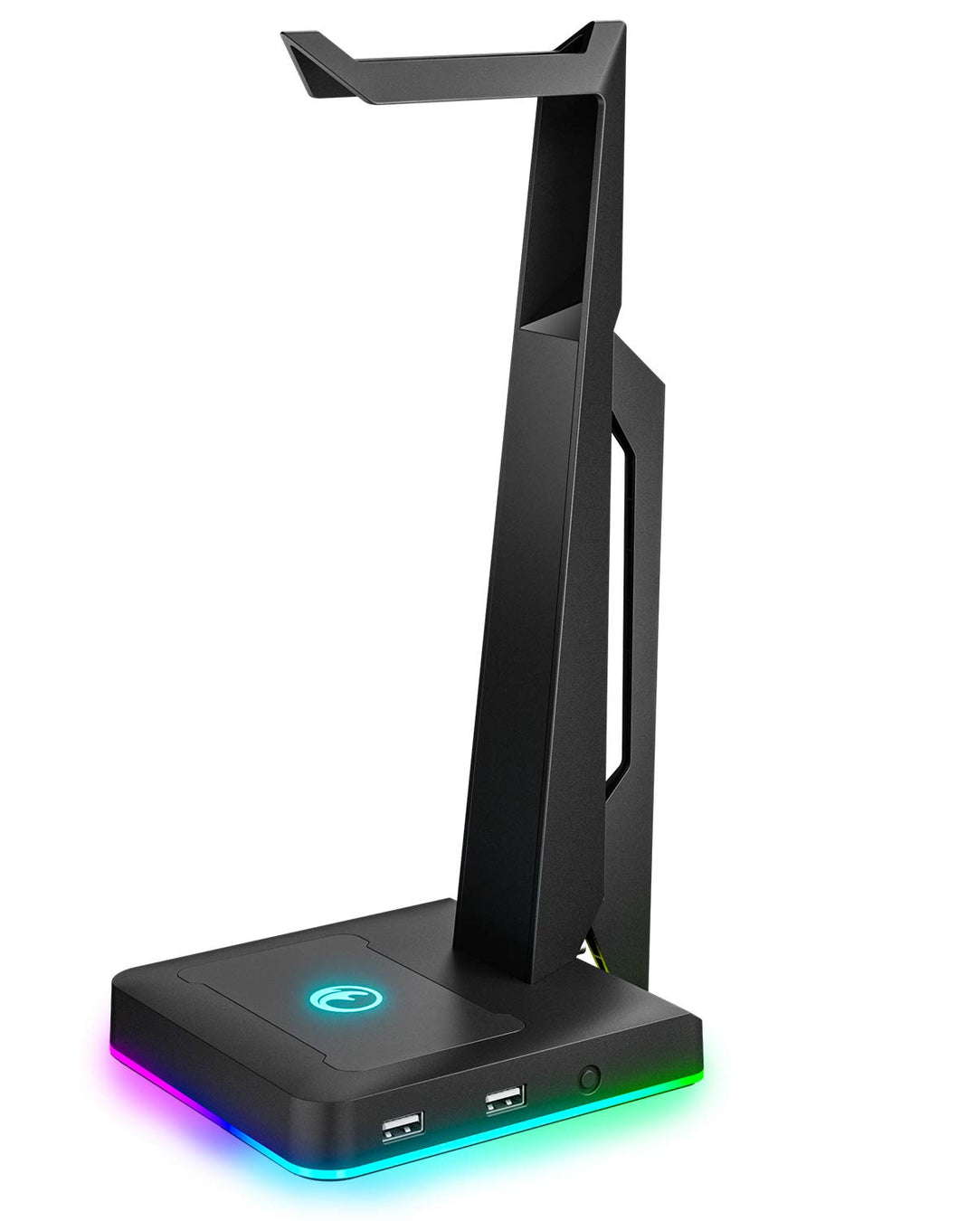 RGB Gaming Headset Ständer mit 2 USB Ports, Game Kopfhörer Halterung für PC, Xbox One, PS4, Switch,
