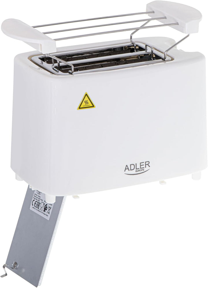 ADLER Toaster 2 Scheiben, 650-750 W, 75 cm Kabel &amp; 6 Bräunungsstufen