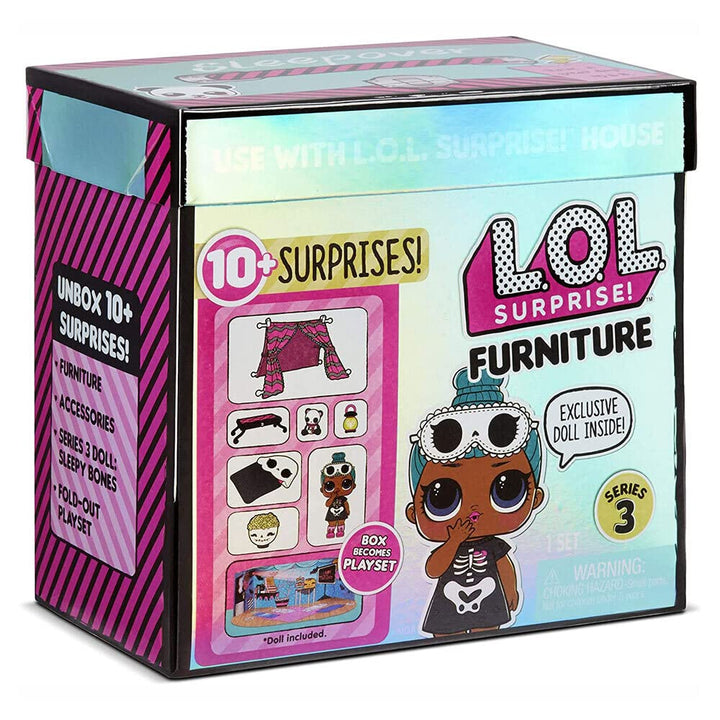 L.O.L. Surprise! Sammelpuppen für Mädchen - Mit 10 Überraschungen &amp; Accessoires - Sleepy Bones - Möb