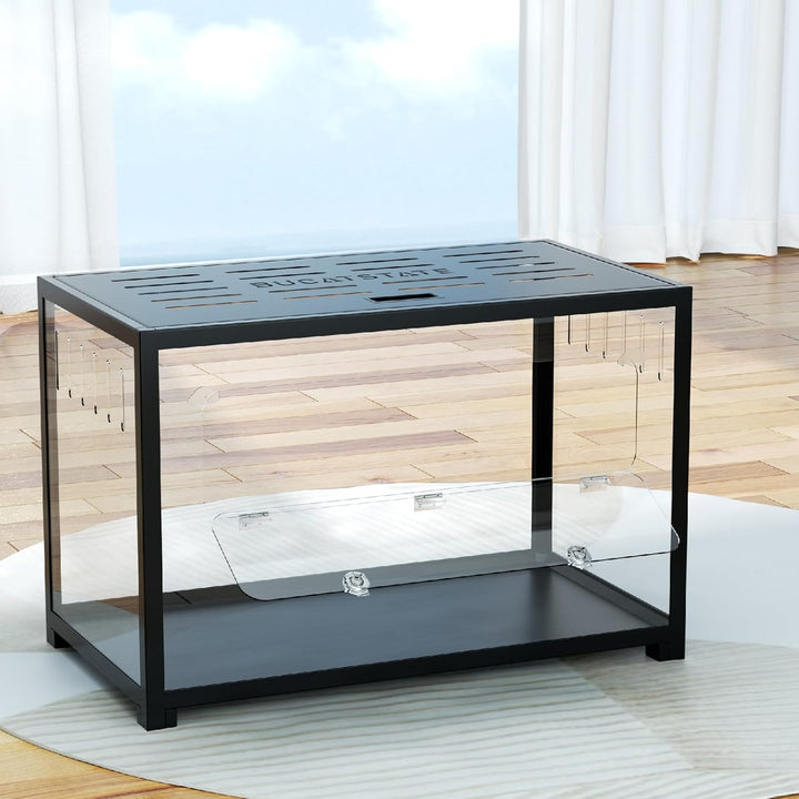 BUCATSTATE Hamsterkäfig Metall 2,0 - Kleintierlebensräume Gross Stapelbar mit Doppeltür 80L x 44,7W