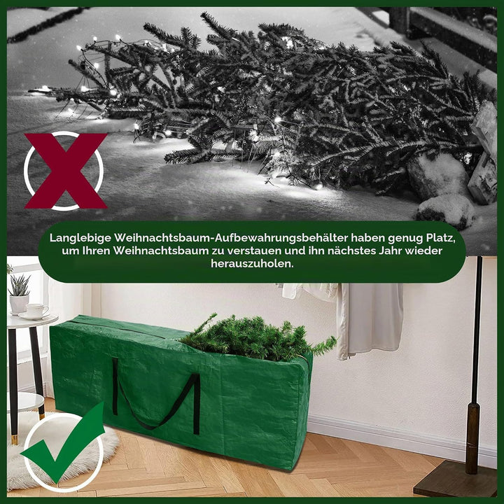 Weihnachtsbaum Aufbewahrungstasche - Rot Weihnachtsbaum Tasche Urlaub extra gross für bis zu 9Ft Bau