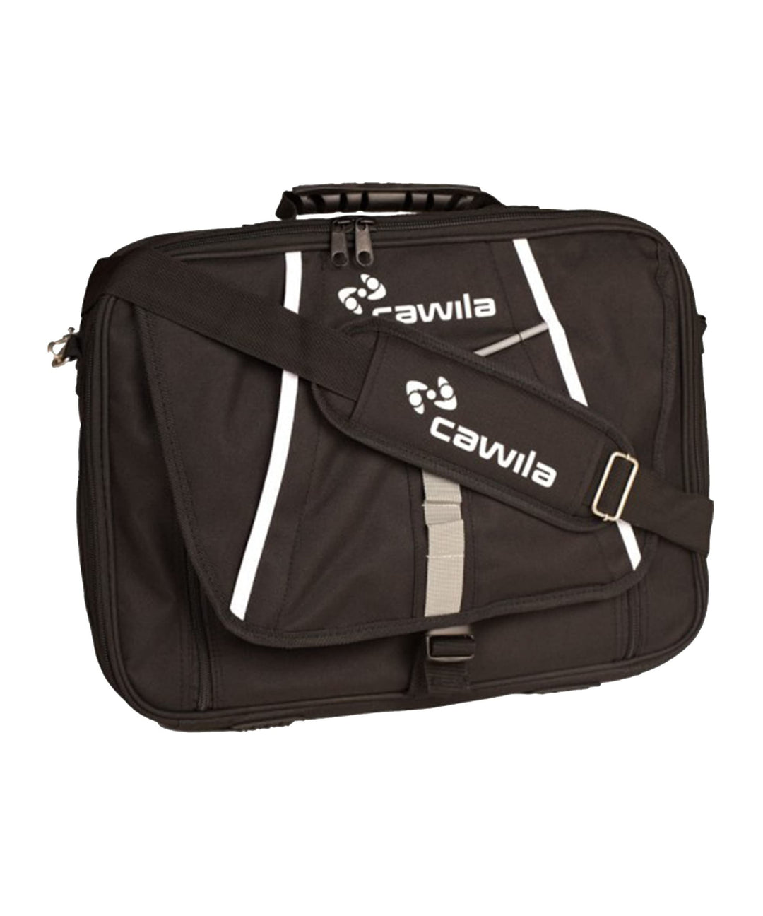 Cawila Unisex Trainertasche Trainer-briefcase Trainertasche 32 x 44 x 5 cm, 1 Liter Schwarz, 32 x 44