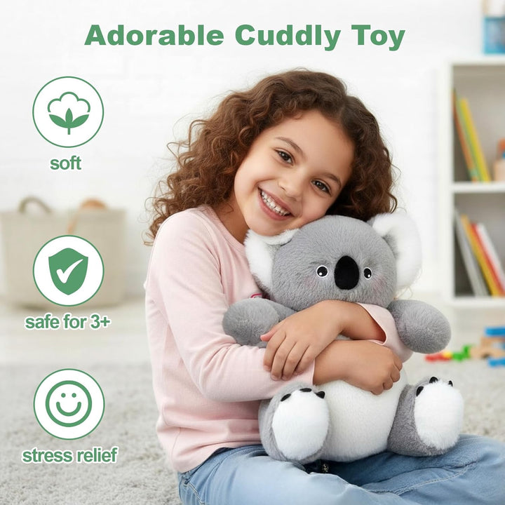 OUOZZZ 5 Stück Koala Kuscheltier Set, 30cm Weich Koala Plüschtier mit 4 Baby im Bauch - Baby Geburts