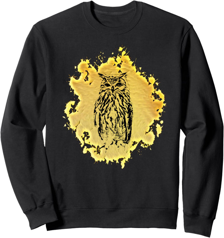 Eule Motiv Raubvogel Sweatshirt