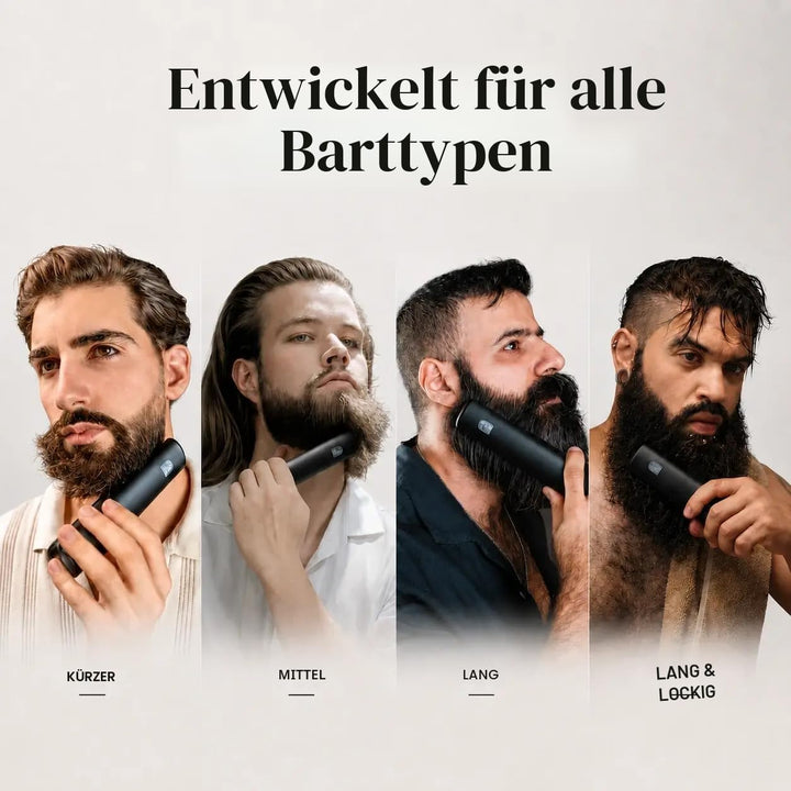 Odenson Beard Forger – Bartglätter für Männer – kabellose beheizte Bartbürste – 4 Temperatureinstell