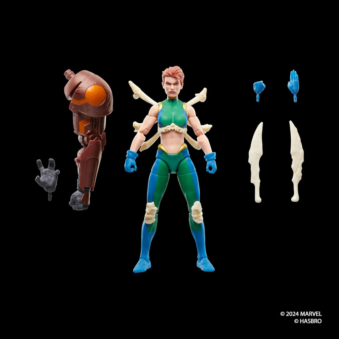 Marvel Legends Series Marrow Action-Figur zu den Comics, Rot und Schwarz, Marrow