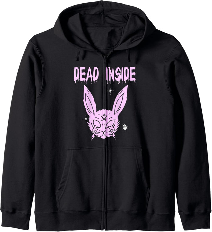 Cute Pastel Goth Bunny Rabbit Kawaii Dead Inside Kapuzenjacke