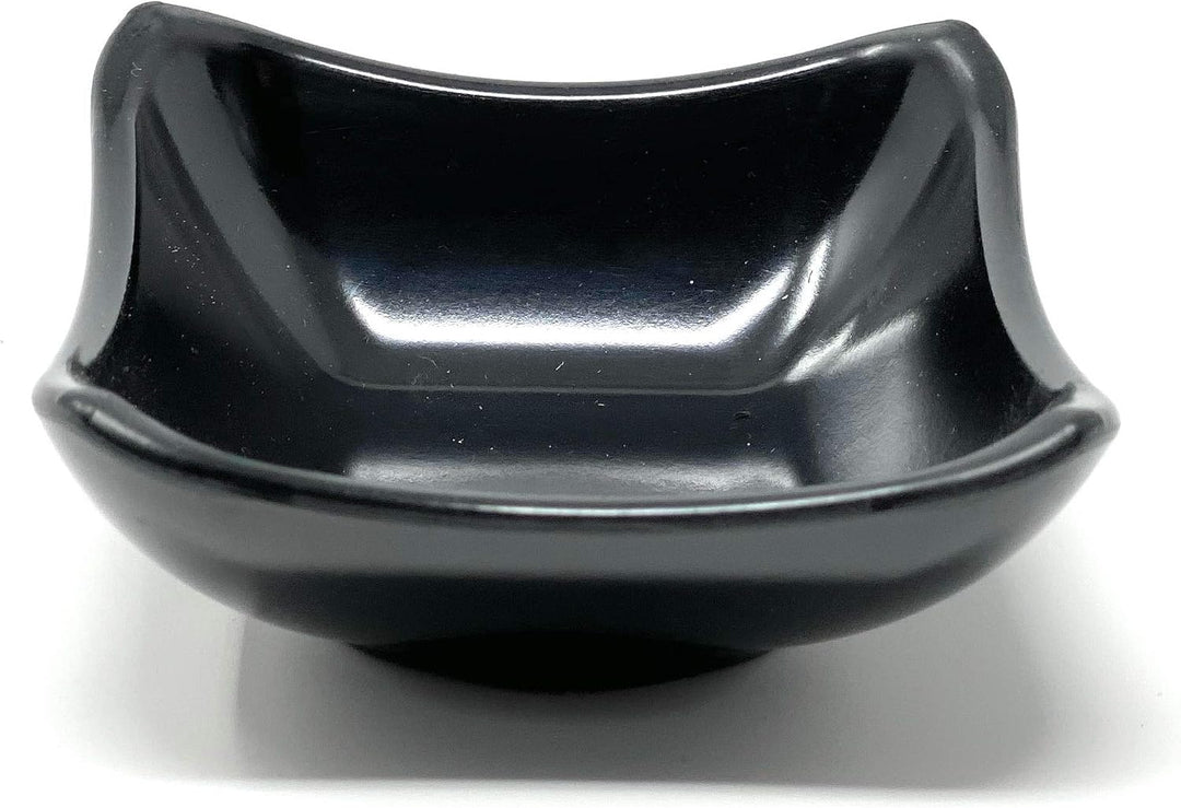 4x Dipschalen Melamin Set Schwarz 755 Snackschale Servierschale Klein Mini Saucenschälchen Soja Schw