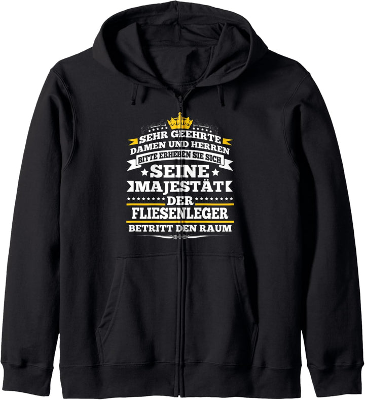 Fliesenleger Plattenleger Job Sprüche Kapuzenjacke