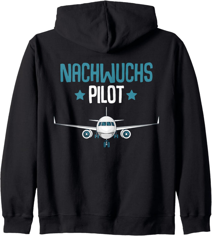 Nachwuchs Pilot Flugzeug Kinder Junge Kapuzenjacke