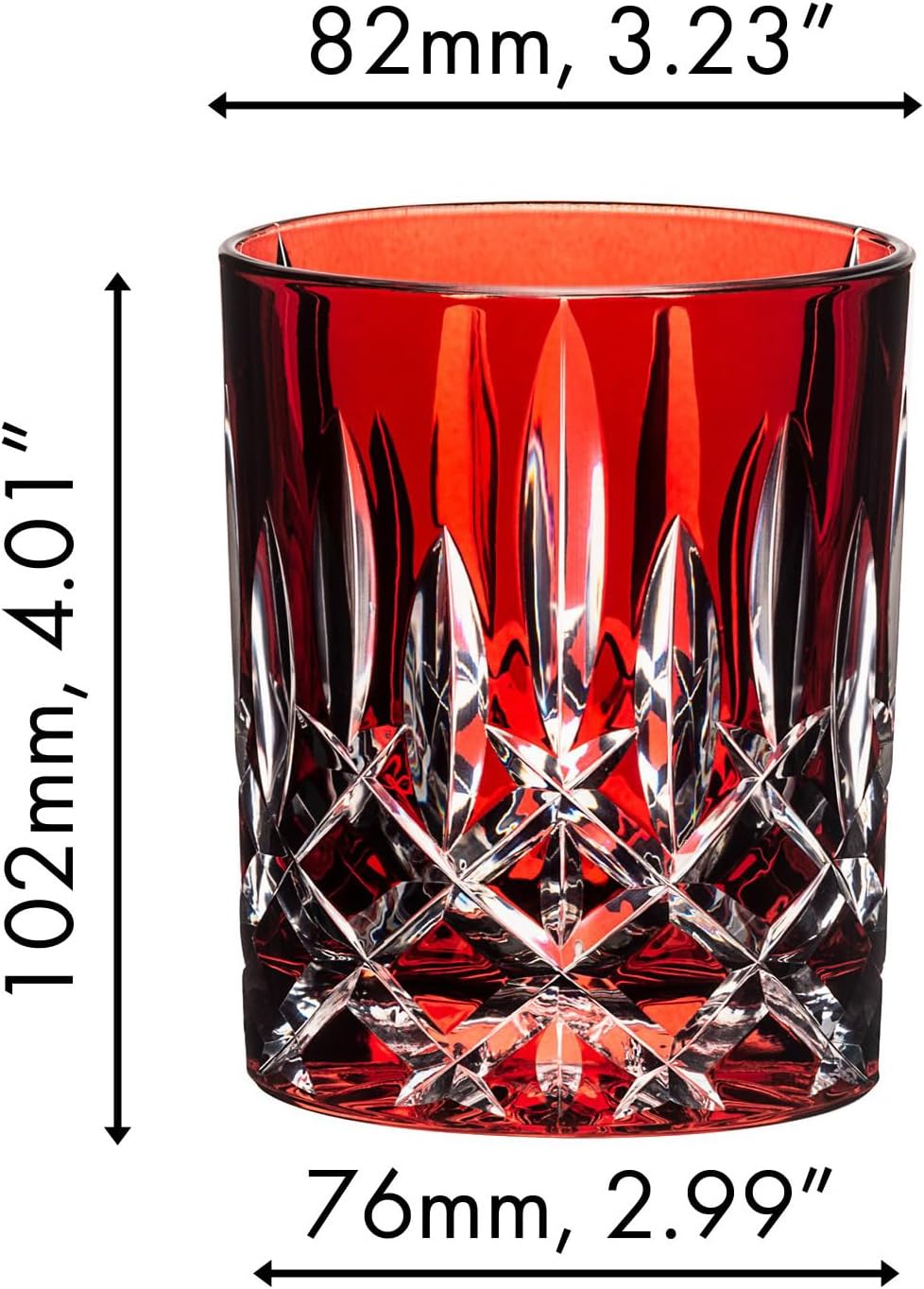 RIEDEL 1515/02 S3 R Laudon Glasbecher, 284 ml, Rot, Rot