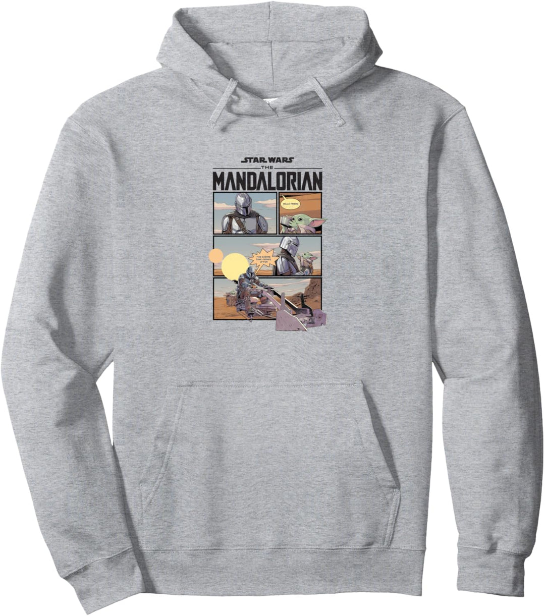 Star Wars Mando Comic Strip Pullover Hoodie