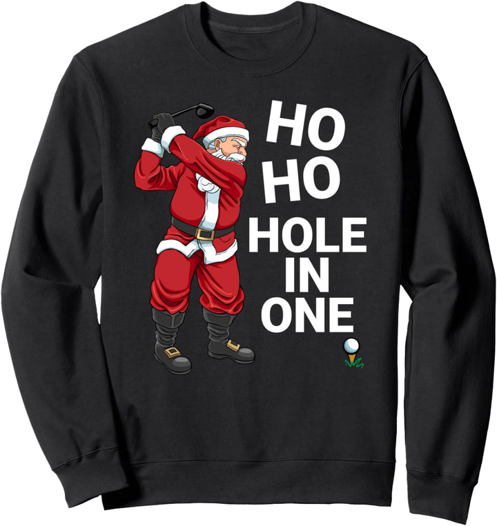 Lustiges Ho Ho Hole In One Golf Weihnachten Sweatshirt