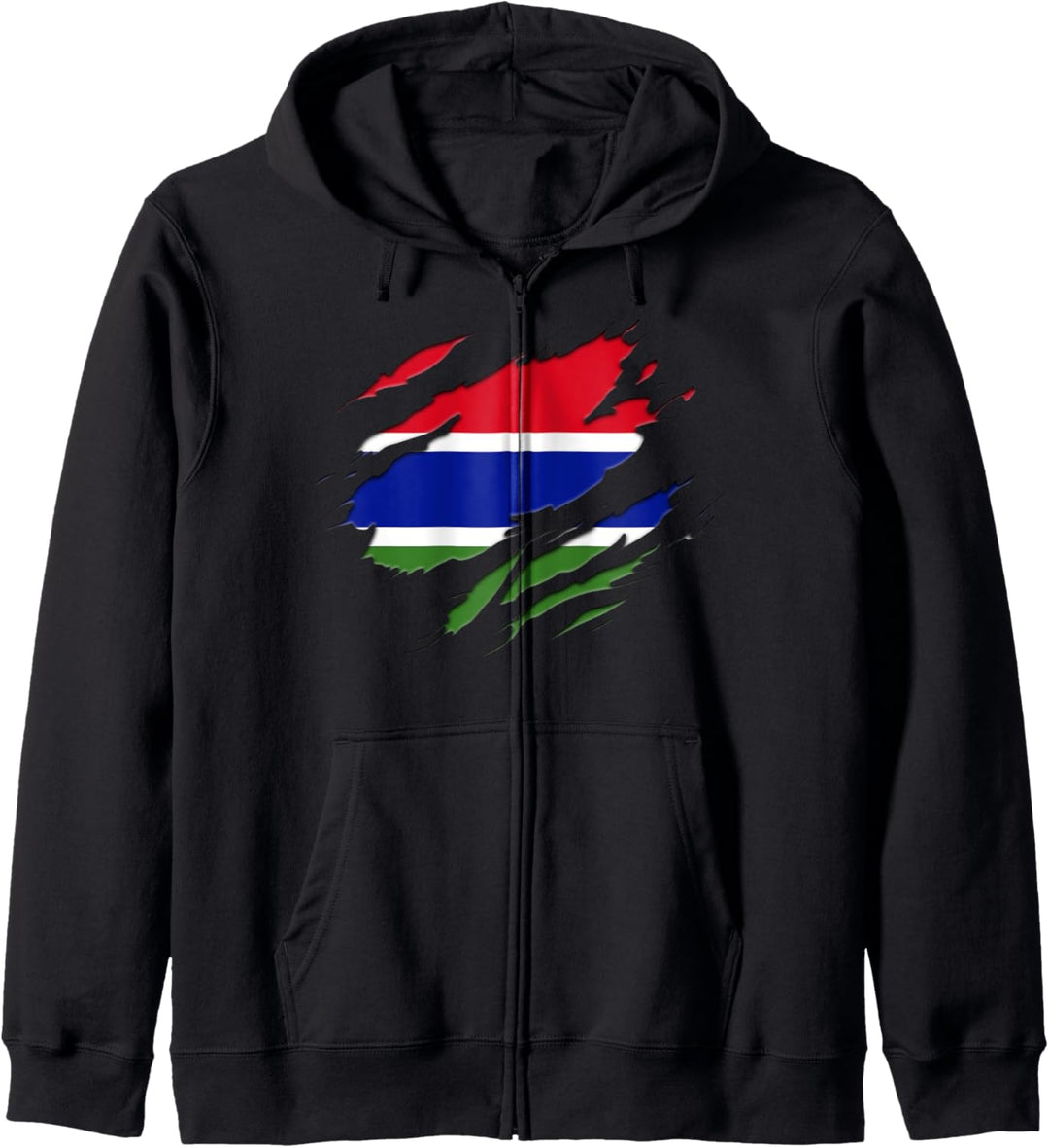 Gambia Flag Kapuzenjacke