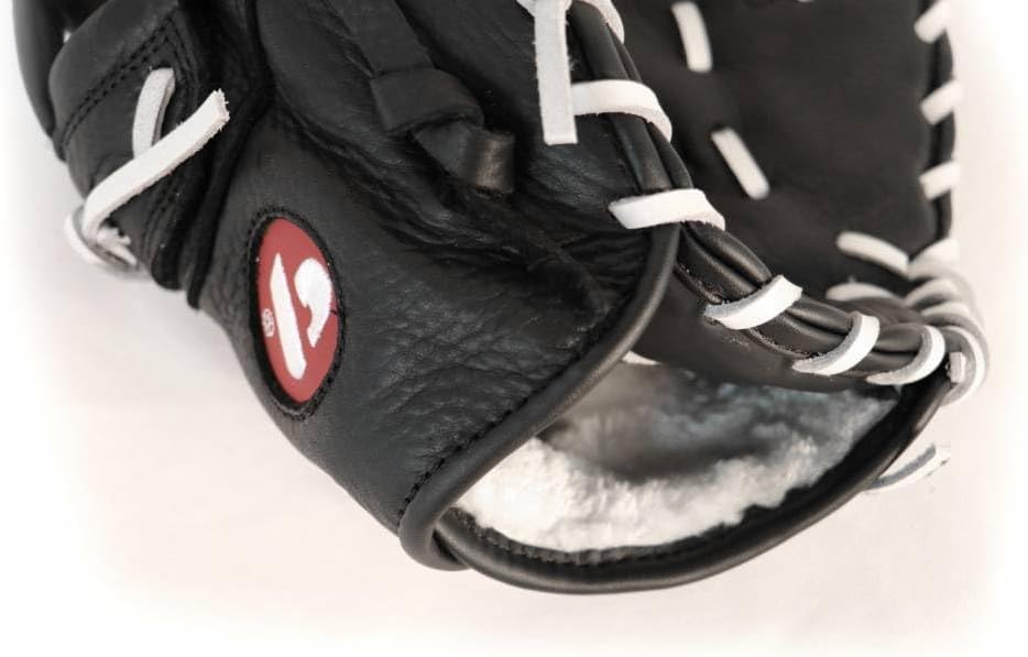 BARNETT GL-301 Baseball Handschuh Erster Base (First Base) Erwachsene, Echtleder, Wettkampf, Schwarz
