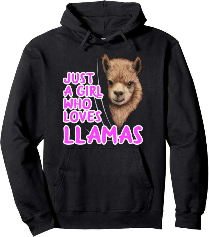 Lama Outfit Damen Mädchen Tierfreund Geschenk Lama Pullover Hoodie