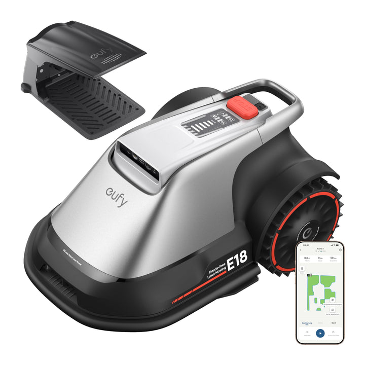 eufy E18 Mähroboter ohne Begrenzungskabel, ohne RTK &amp; Signalausfälle, TrueVision Technologie, GNSS,