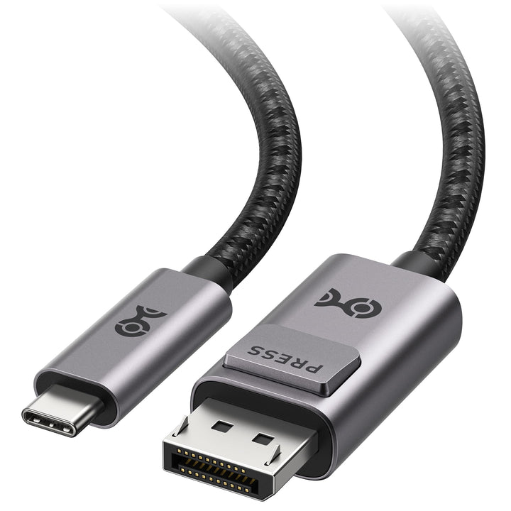 Cable Matters Premium Braided USB C DisplayPort Kabel 8K 60Hz 1,8m (USB C auf DisplayPort Kabel, USB