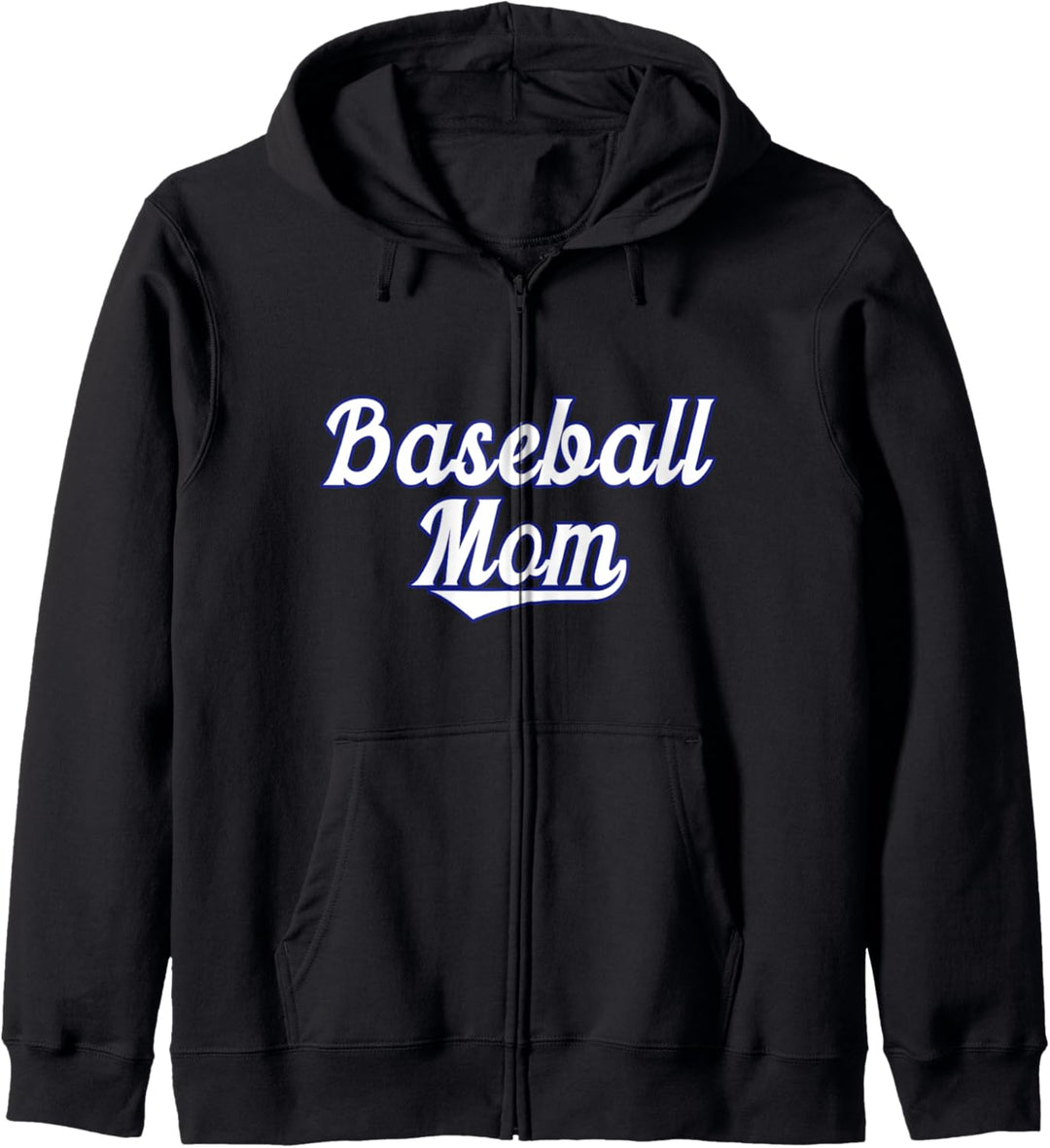 Classic Baseball Mom with Swooping Text Kapuzenjacke