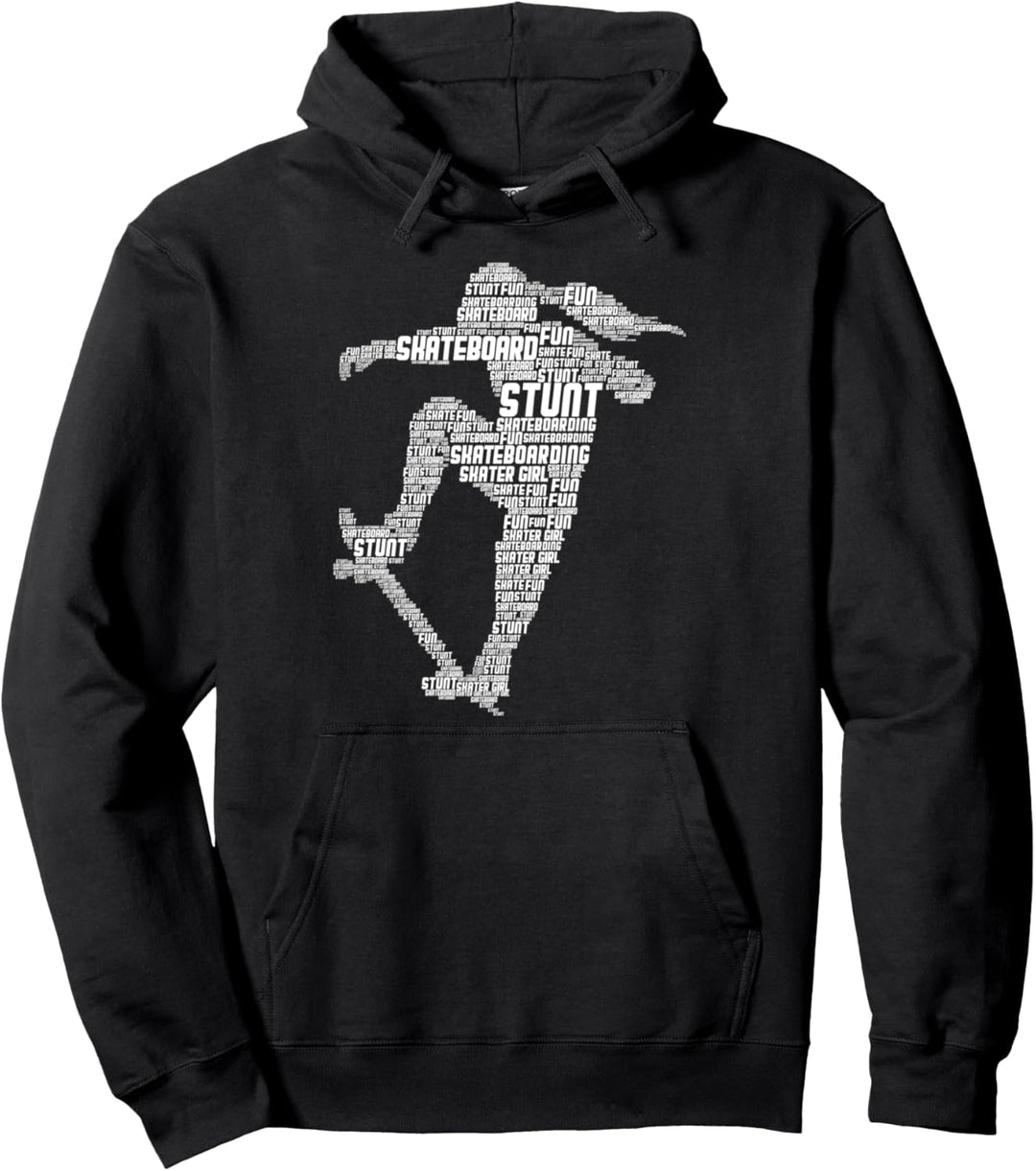 Skater Girl Skateboard Stunt Mädchen Kinder Pullover Hoodie