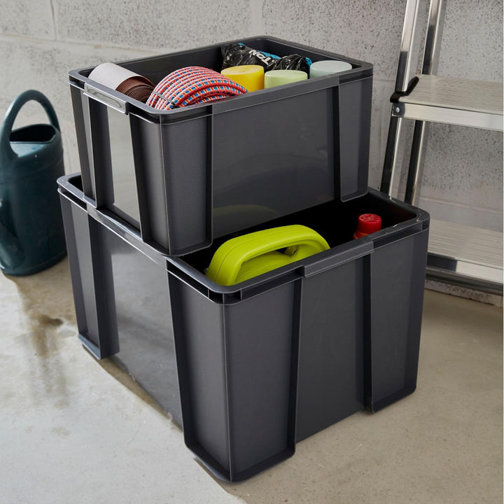 Sundis 4er set MASTER BOX, 9L - Modular und stapelbar - Anthrazitgrau SET 4X9L, SET 4X9L