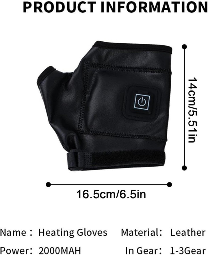 Beheizte Fingerlose Touchscreen Handschuhe - Half-Finger Design Wiederaufladbare Beheizte Handschuhe