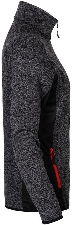 Strick Jacke Workwear Damen, Graphit-Melange, M