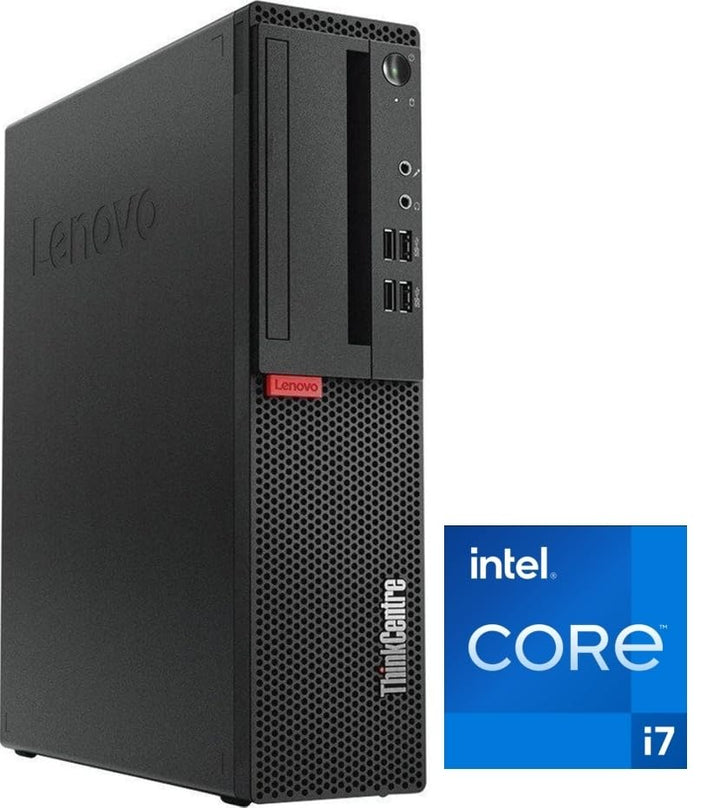 Lenovo - Schneller PC mit Intel Core i7 6700 - Desktop Computer + Silent Rechner für Büro &amp; Home Off