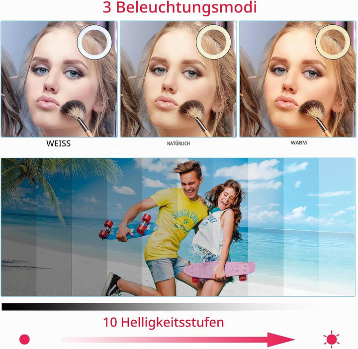 Studio Creator- Video Maker Kit , Selfie licht ringleuchte mit Stativ für Smartphone, Ab 8 Jahren
