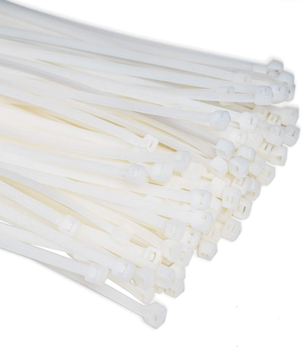 ERKO 100 Stück professionelle Kabelbinder 300 x 4,8 mm, Halter für den Kabelweg Halter für Kabelbind