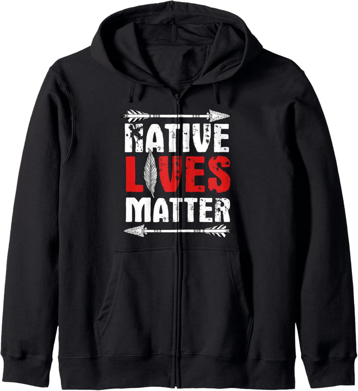 Native Lives Matter | Indigenous Native Indian Heritage Gift Kapuzenjacke