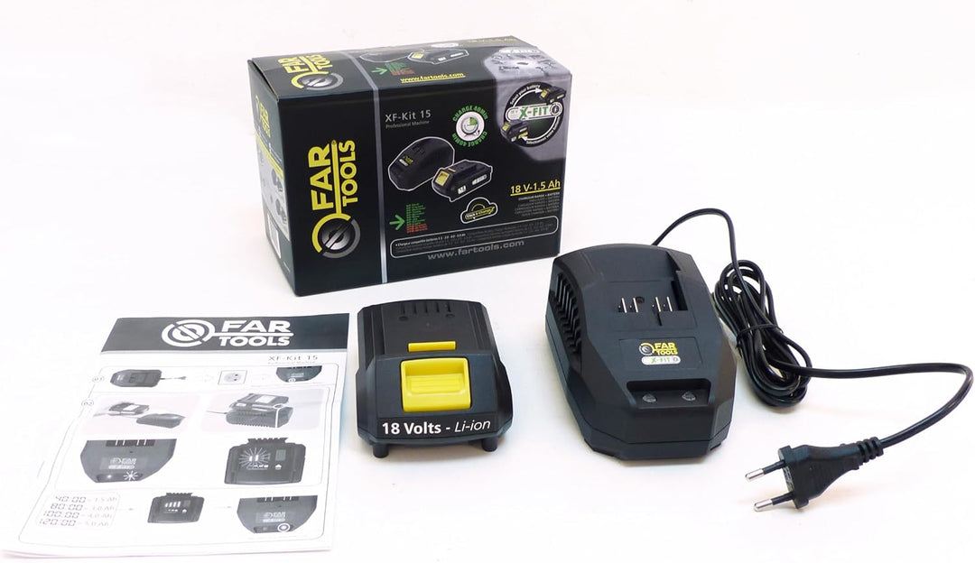 Fartools xf-kit 15 Akku 1,5 Ah mit Ladegerät Schnelle