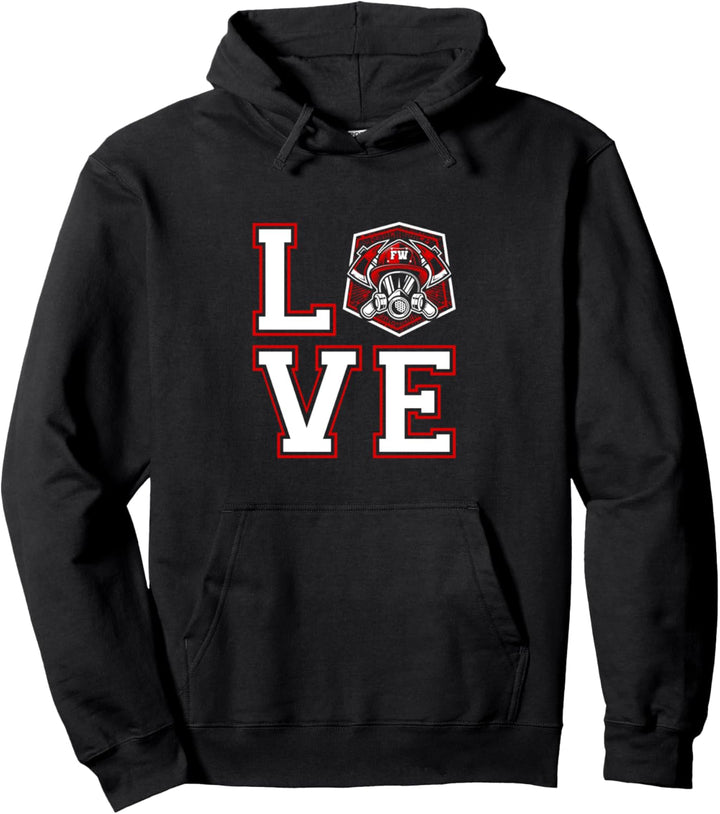 Feuerwehr Liebe Feuerwehrmann Geschenk Pullover Hoodie