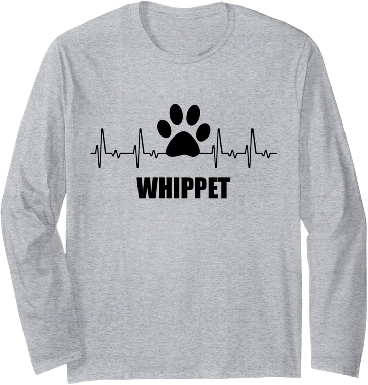 Herzschlag für Hundefreunde, Whippet Langarmshirt
