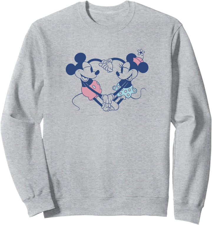 Disney Mickey And Friends Mickey &amp; Minnie Heart Hands Sweatshirt