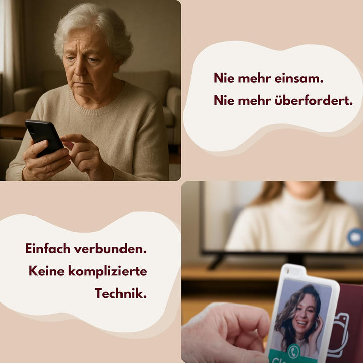 Family.Cards Starter-Set - Videotelefonie für Senioren über TV - Kartenbasiertes System für einfache